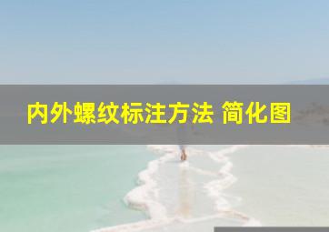 内外螺纹标注方法 简化图